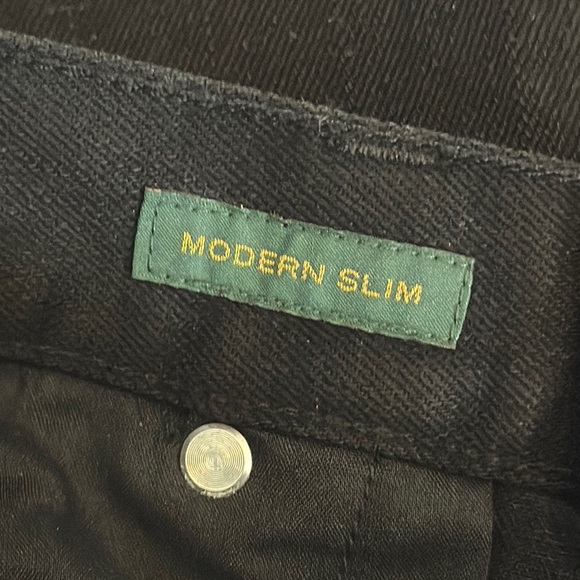 Ralph Lauren Black and Gold Straight Jeans - Picture 5 of 8